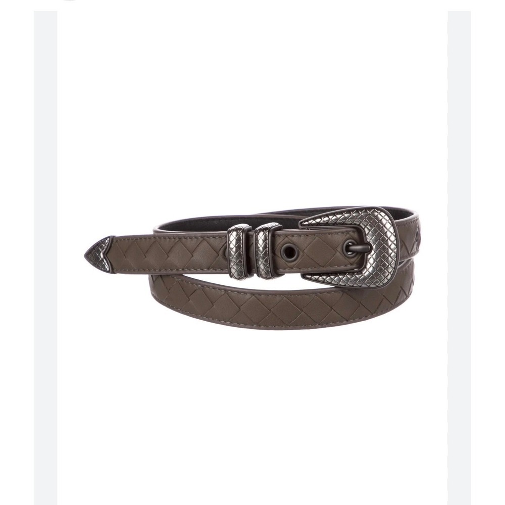 Bottega Veneta Intrecciato Weave Skinny Belt – Size 90 – New with Dust Bag